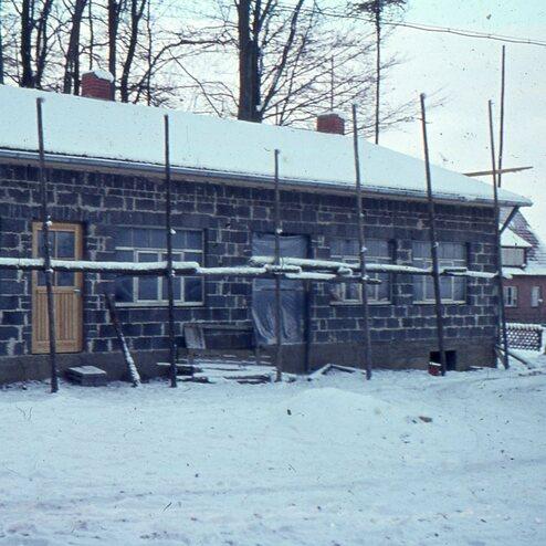 Tischlerei im Bau, Anfang der 60er Jahre